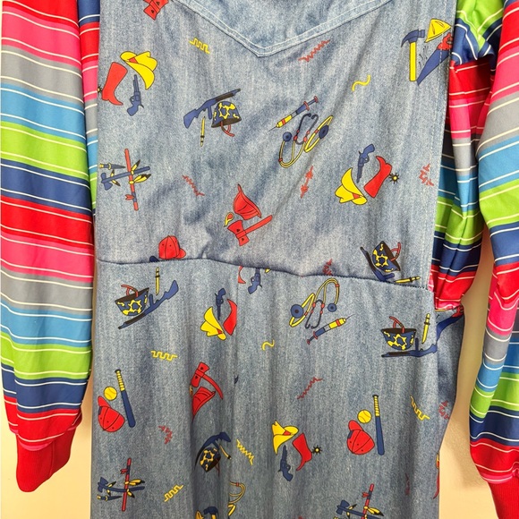 Mens Chucky Good Guys Child’s Play Halloween Movie Costume Adult Size L/XL - Picture 5 of 11